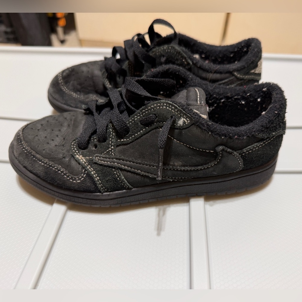 Jordan 1 OG SP x Travis Scott Cactus Jack Low Black Phantom sneakers 2.5Y